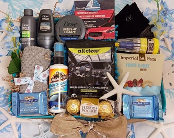 Cesto Regalo Uomo - Pacchetto Cura Di Sé Per Compleanno, Festa Papà, Anniversario, Recupero Post-Operatoria
