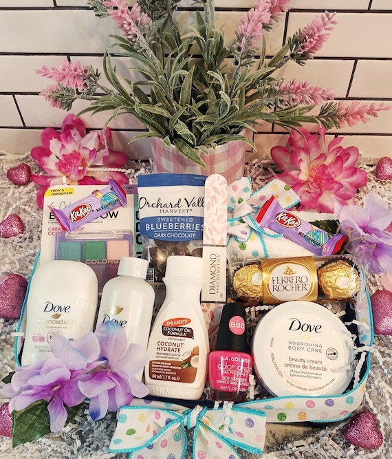 Mother's Day Birthday Women's Gift Basket Dove Bath Body Spa