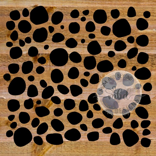 Dalmatian Spots / Animal Vinyl Decal Sticker sheet for Tumblers, Mugs, Walls, Laptops & More