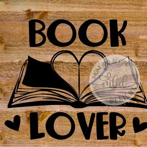 Book Lover Vinyl Decal / Heart Pages / stuck in the story / book worm / reader sticker