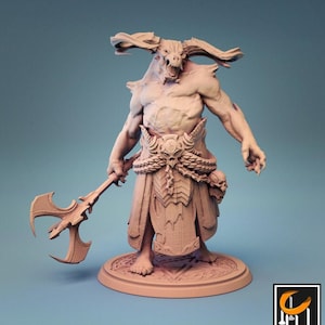 Demon King | 3D Printed Resin Miniature | 28mm 32mm 100mm | Fantasy Character | for DnD & Tabletop RPG