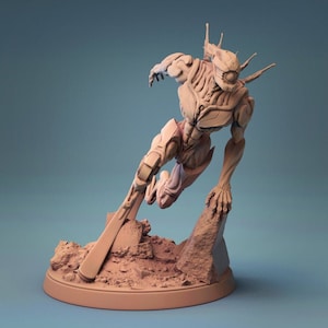 Droid Runner / Resina impresa en 3D / Escala 28 mm, 32 mm y 100 mm / Soldado de ciencia ficción para juegos de guerra y rol