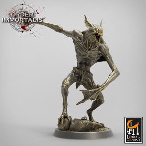Immortalis Vampire Demon Bat Monster V1 | 3D Printed Resin Miniature | 28mm 32mm 100mm | Fantasy Character | for DnD & Tabletop RPG