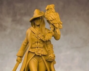 Female Battlemage | Outstanding 3D Printed Fantasy Tabletop Miniatures 28mm 32mm up to 100mm | Dungeons and Dragons DnD D&D