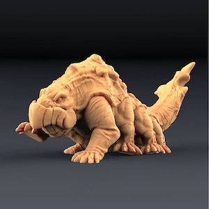 Salamander Lizard Reptile  | Outstanding 3D Printed Fantasy Tabletop Miniatures 28mm 32mm up to 100mm | Dungeons and Dragons DnD D&D