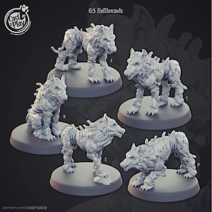 Zombie Dog HellHound | Outstanding 3D Printed Fantasy Tabletop Miniatures 28mm 32mm up to 100mm | Dungeons and Dragons DnD D&D