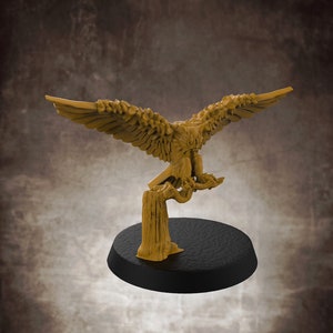 Owl Companion Mount | Outstanding 3D Printed Fantasy Tabletop Miniatures 28mm 32mm up to 100mm | Dungeons and Dragons DnD D&D