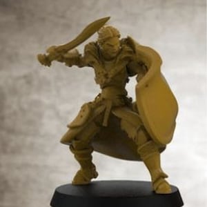 Paladin Knight | 3D Printed Resin Miniature | 28mm 32mm 100mm | Fantasy Character | for DnD & Tabletop RPG