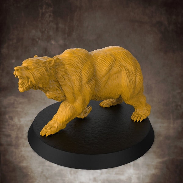 Bären | Außergewöhnliche 3D Gedruckte Fantasy Tabletop Miniaturen 28mm 32mm bis 100mm | Dungeons and Dragons DnD D&D