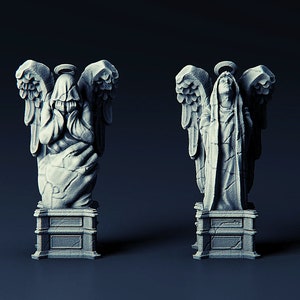 Angel Statue  | Outstanding 3D Printed Fantasy Tabletop Miniatures 28mm 32mm up to 100mm | Dungeons and Dragons DnD D&D