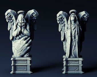 Angel Statue  | Outstanding 3D Printed Fantasy Tabletop Miniatures 28mm 32mm up to 100mm | Dungeons and Dragons DnD D&D