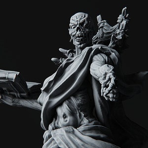 Vecna Stranger Things Necromancer | 3D Printed Resin Miniature | 28mm 32mm 100mm | Fantasy Character | for DnD & Tabletop RPG image 2