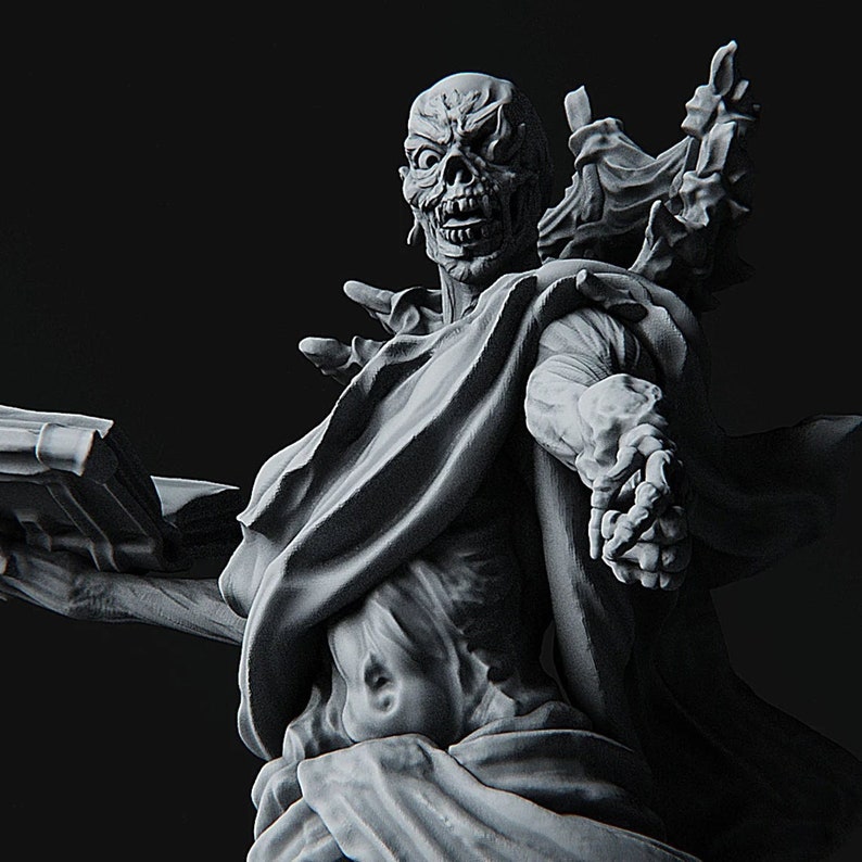 Vecna Stranger Things Necromancer | 3D Printed Resin Miniature | 28mm 32mm 100mm | Fantasy Character | for DnD & Tabletop RPG image 2