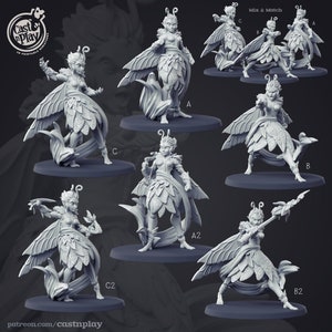 Pixie Faeries  | Outstanding 3D Printed Fantasy Tabletop Miniatures 28mm 32mm up to 100mm | Dungeons and Dragons DnD D&D
