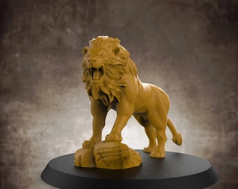 ライオンキング シンバ | 3Dプリント樹脂ミニチュア | 28 mm 32 mm 100 mm | ファンタジーキャラクター | DnD & テーブルトップRPG用