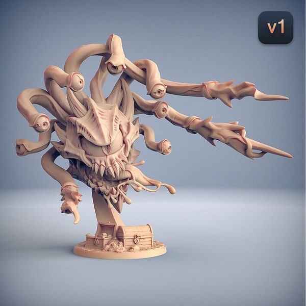 The Beholder Giant Eye | Outstanding 3D Printed Fantasy Tabletop Miniatures 28mm 32mm up to 100mm | Dungeons and Dragons DnD D&D