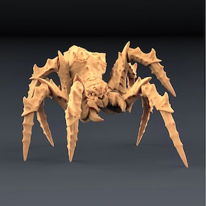 3D Printed Tarantula Miniature: Dungeons and Dragons, Tabletop Gaming (28mm-100mm)