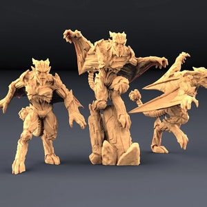 Gargoyle | 3D Printed Resin Miniature | 28mm 32mm 100mm | Fantasy Character | for DnD & Tabletop RPG