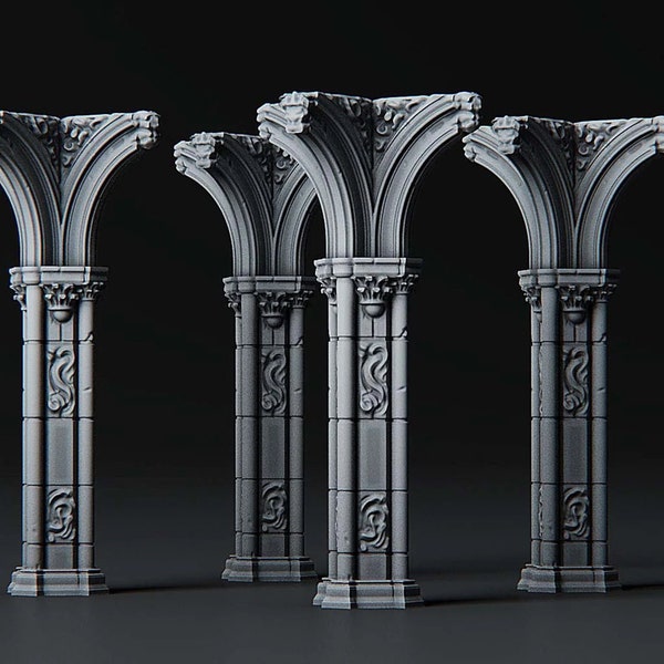 ONE(1) x Column Pillar | Outstanding 3D Printed Fantasy Tabletop Miniatures 28mm 32mm up to 100mm | Dungeons and Dragons DnD D&D