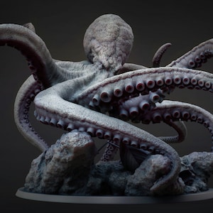 Kraken | 3D Printed Resin Miniature | 28mm 32mm 100mm | Fantasy Character | for DnD & Tabletop RPG