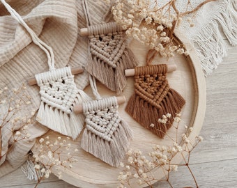 Macrame rearview mirror pendant -RIA- || GIFT IDEA || BOHO decoration