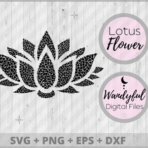 Lotus Flower SVG | Lotus Flower | Lotus Svg | Lotus Printable | Lotus Cricut File | Mystic Digital Art | Lotus Cut File | Yoga Art | Yoga