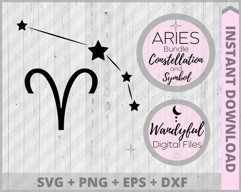 RAM SVG Ram Zodiac Svg Ram Symbool Ram Sterrenbeeld - Etsy België