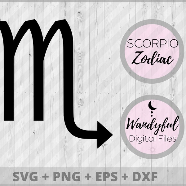 SCORPIO Zodiac Sign | Scorpio | Scorpio SVG | Scorpio Clipart | Scorpio Symbol | Zodiac Symbol | Scorpio Digital Download | Zodiac