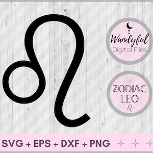 LEO Zodiac Sign | Leo Sign | Leo SVG | Leo Clipart | Leo Symbol | Zodiac Symbol | Leo Digital Download | Leo Zodiac SVG | Leo Png