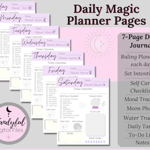 Magical Daily Planner | Witch Printables | Printable Witch Planner | Witchy Planner | Witch Planner | Pagan Planner | Witchy Daily Planner