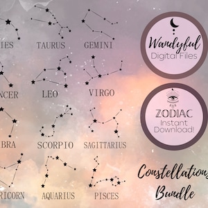 Sternzeichen Konstellation svg png | Sternzeichen svg| Horoskop svg| Cricut svg Schneidedateien | Sternbild| Sternzeichen svg| Sternzeichen svg