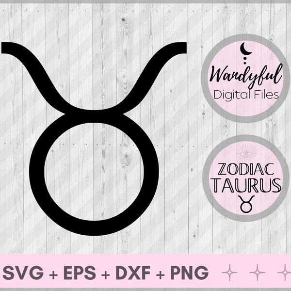 TAURUS Zodiac Sign | Taurus | Taurus SVG | Taurus Clipart | Taurus Symbol | Zodiac Symbol | Taurus Digital Download | Taurus Zodiac SVG
