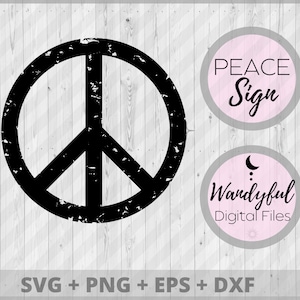 PEACE Sign Svg | Peace Svg | Speckled Peace Sign | Peace Sign Clipart | Peace Sign PNG | Peace Sign Instant Download | Peace Sign Printable