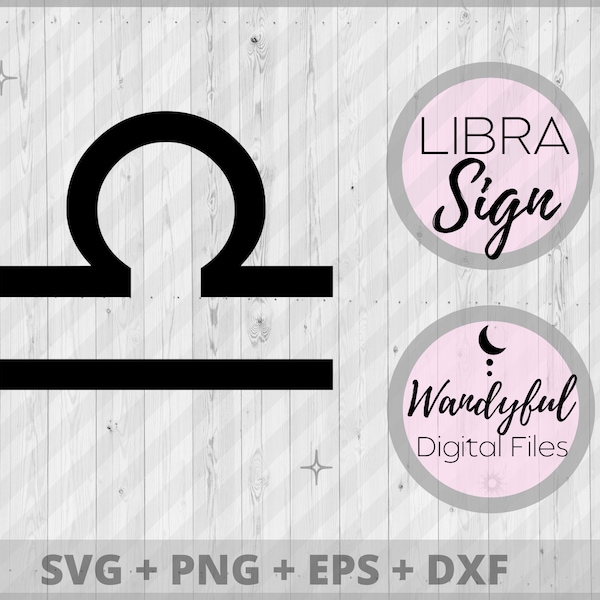 LIBRA Symbol Svg | Libra Sign Svg | Libra Clipart | Libra Symbol Cricut | October Birthday Gift | Libra Birthday Gift | Astrological Symbols