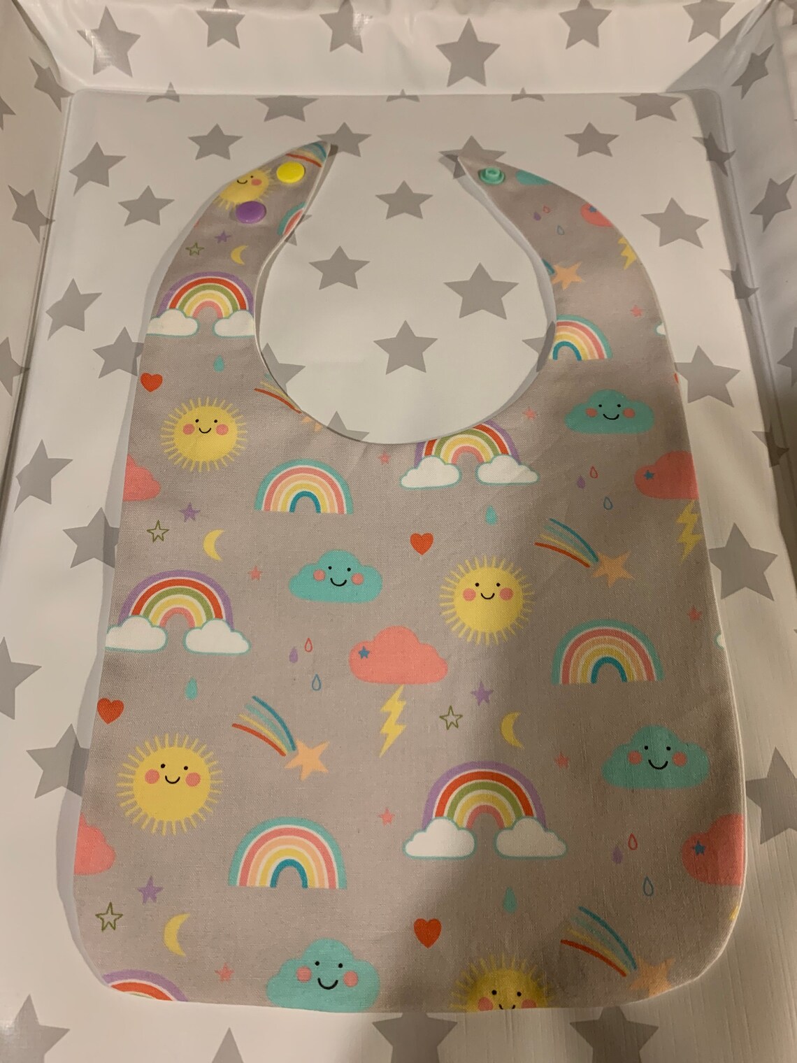 Handmade nappy bag and matching bib Etsy