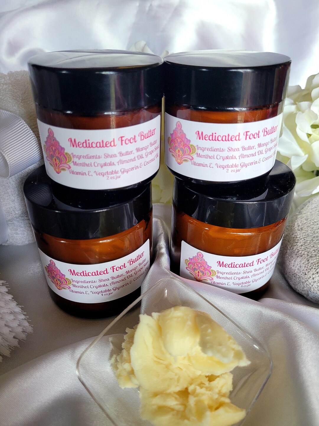 Medicated Foot Butter Handmade by Unique Lux Body Care Etsy