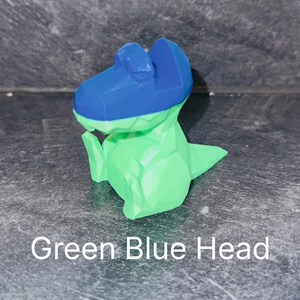 Dinosaurieglasögonhållare // Söt dinosaurie // Solglasögonhållare // Glasögonställ Green Blue Head