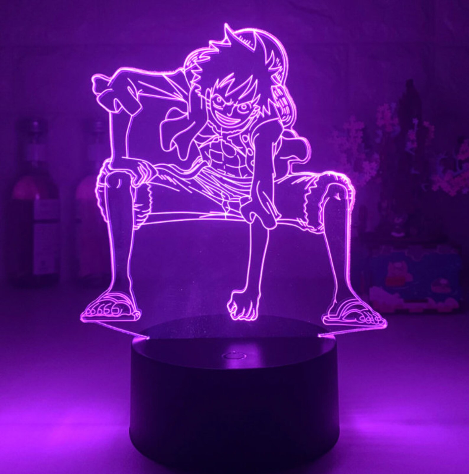 Luffy One Piece Anime Light Night Light Manga Japan Etsy
