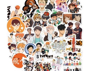 haikyuu stickers small size lucky dip vinyl stickers etsy