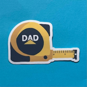 Sticker voor papa//DIY papa//cadeau voor papa//meetlint