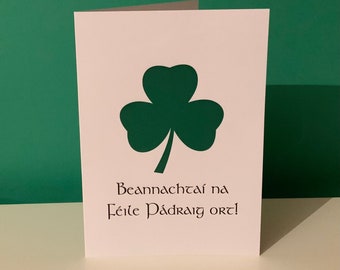 Irischsprachige Karte zum St.Patrick's Day.