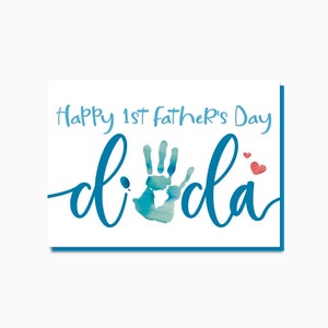 Dada’s First Father’s Day // Handprint Card