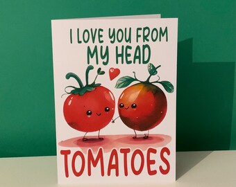 Funny Valentine’s Card || Punny Anniversary Card || Food Puns