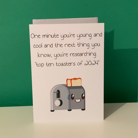 Witzige Geburtstagskarte 'One Minute You're Young And Cool' – A5, 350 G/m² Papier