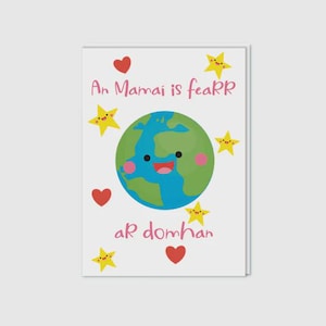 Tarjeta para Madre // Abuela // Día de la Madre // Cumpleaños // Idioma irlandés