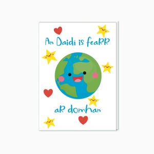 Irish Language Card for Daddys and Grandads