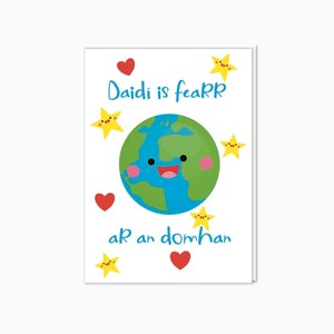 Ierse taalkaart voor papa's en opa's