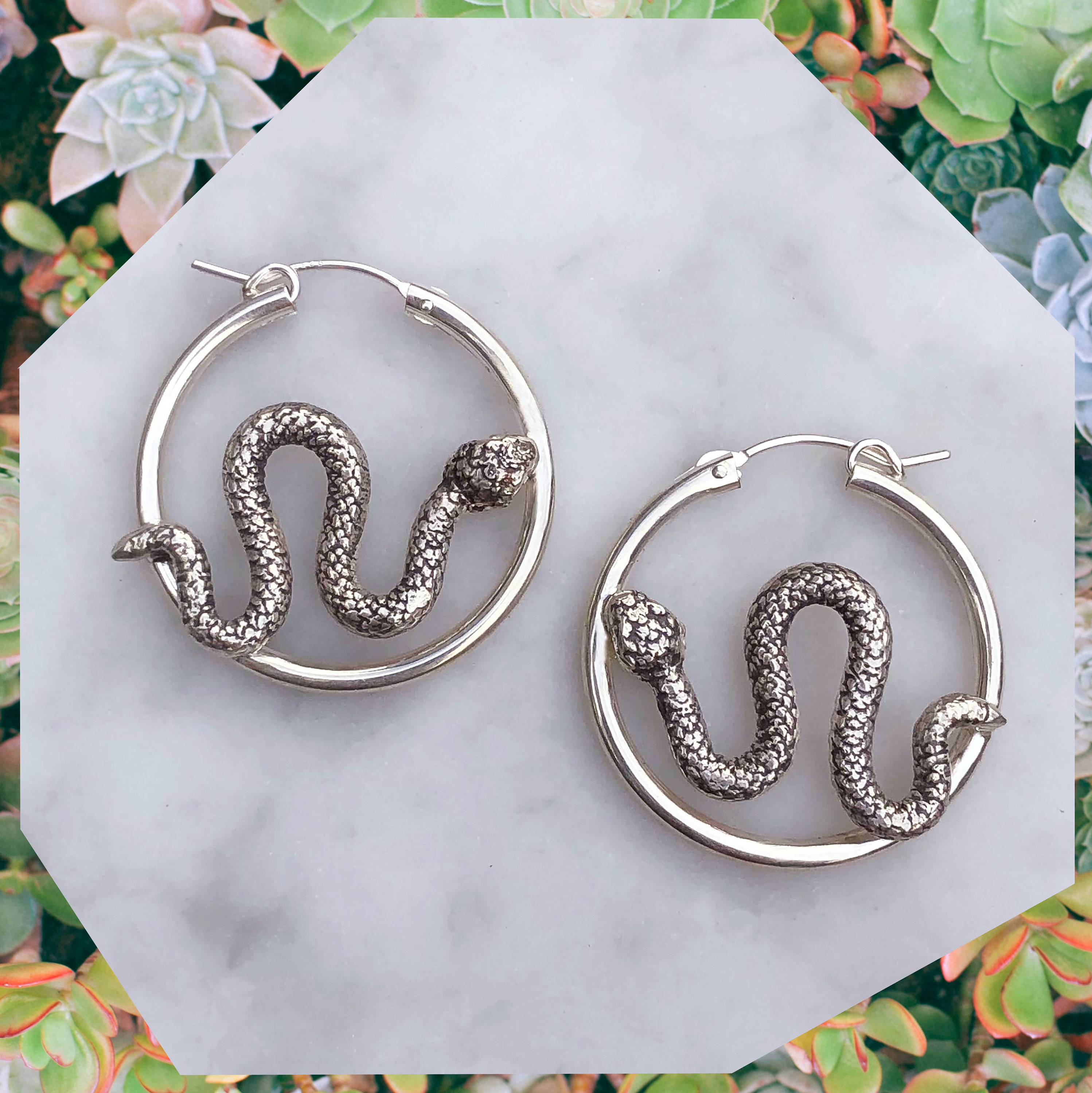 Twin Snakes Earrings