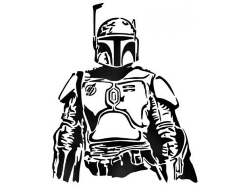 STARWARS THE MANDALORIAN Stencil Wallart Spray Paint Craft Etsy