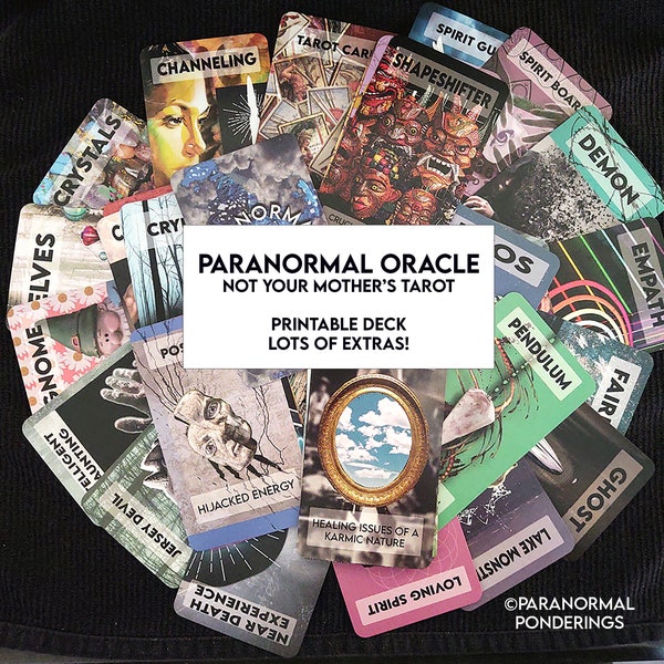 Printable PARANORMAL ORACLE - Still Not Your Mother's Tarot!
